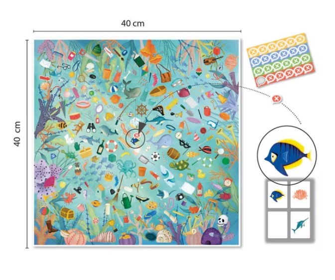 Joc de observare Salvati Oceanul, Apli Kids, 3 ani+