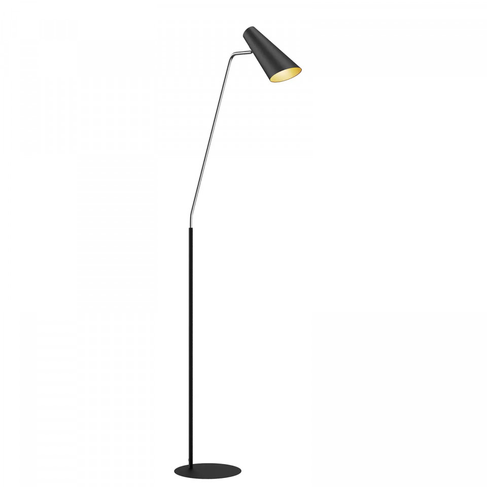 Lampadar Wibke, metal, negru/auriu, 52 x 163,5 cm 1635 imagine reduss.ro 2022