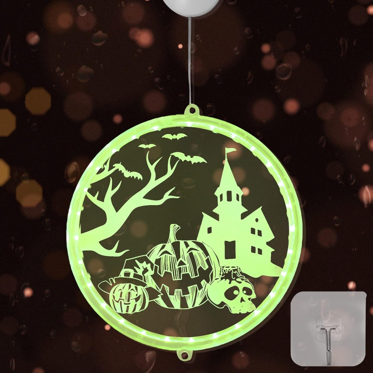 Lumina decorativa pentru Halloween Shinybox, LED, plastic, multicolor, 16 x 40 cm