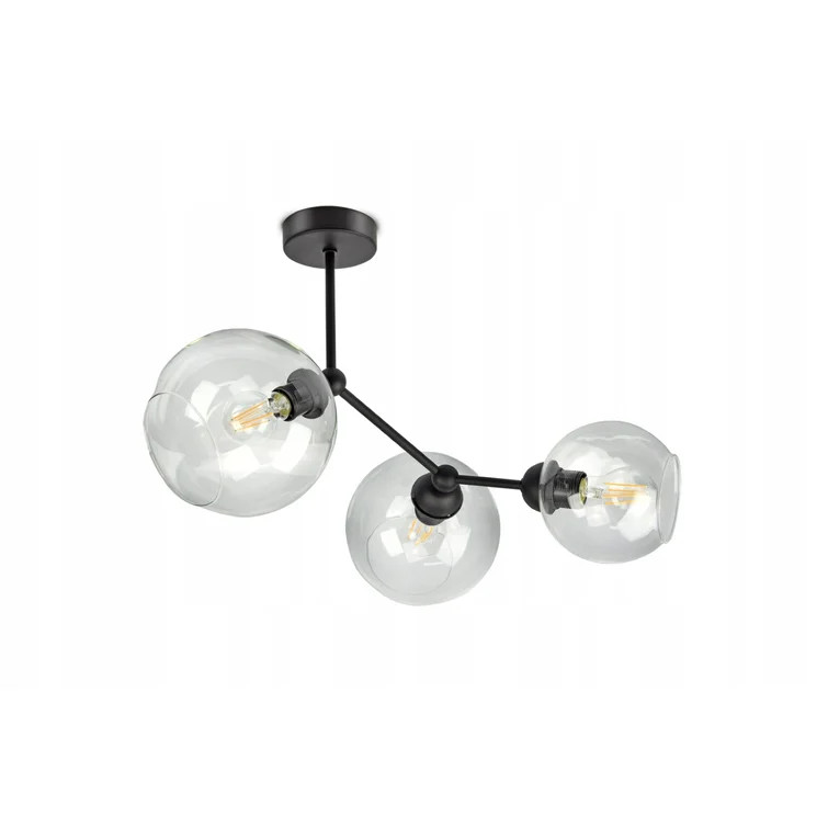 Lustra tip pendul Corrigan Studio 3 lumini, metal, negru, 38x 55 x32 cm