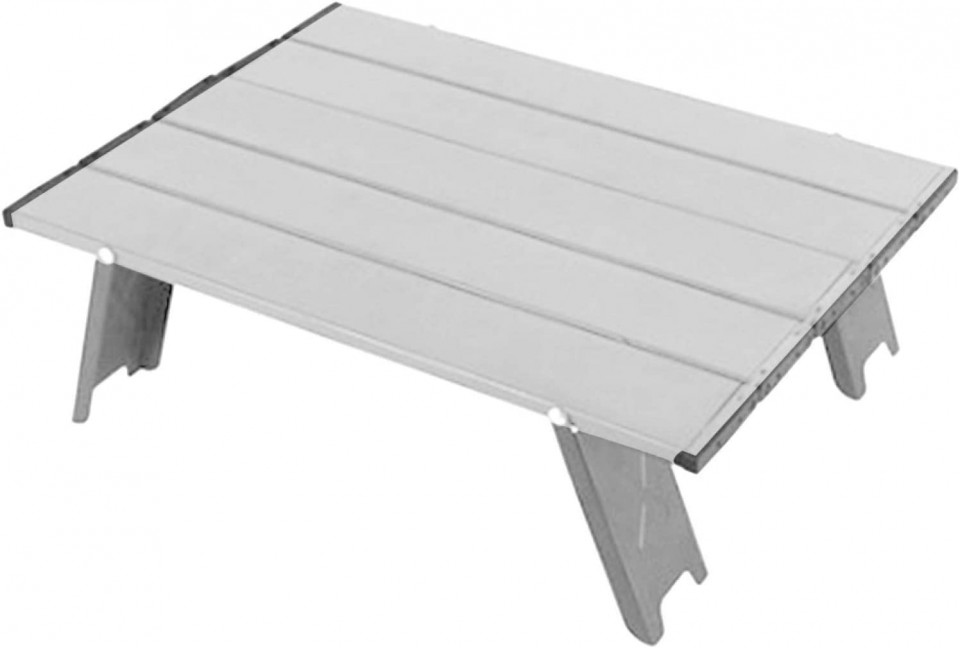 Masa laterala pliabila MOVKZACV, aluminiu/ABS, alb, 41,2 x 29 x 13 cm 412 imagine noua