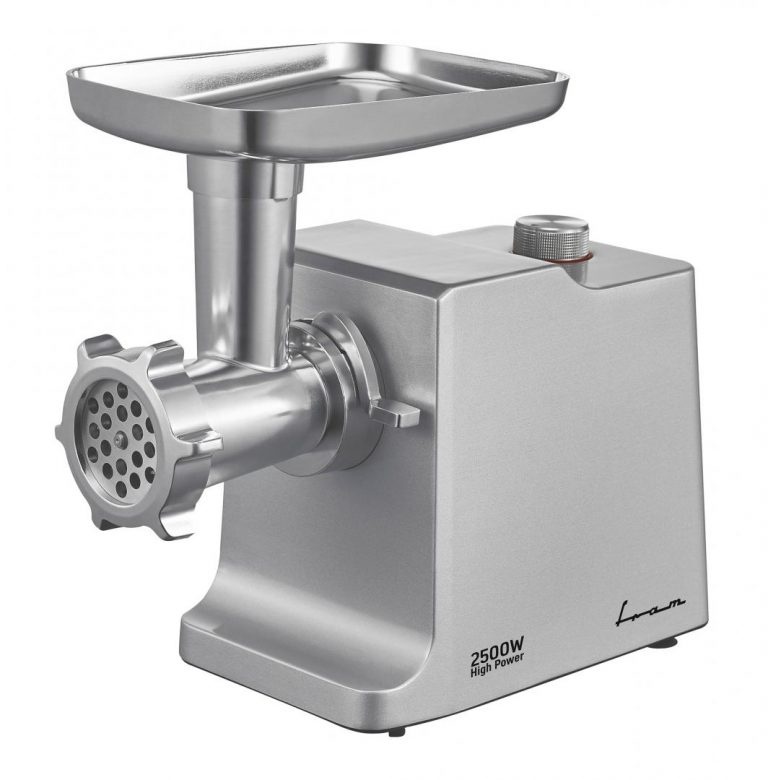 Masina de tocat FRAM FMG-2500X, 2500 W, capacitate de tocare: ≥ 2 kg/min, accesorii pentru rosii si carnati, 2 site de taiere, 2 viteze + functie