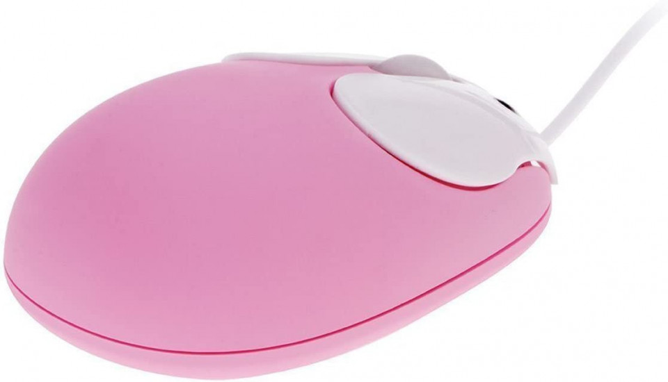 Poze Mouse optic cu fir BestFire, aspect de iepuras, roz, 1200DPI