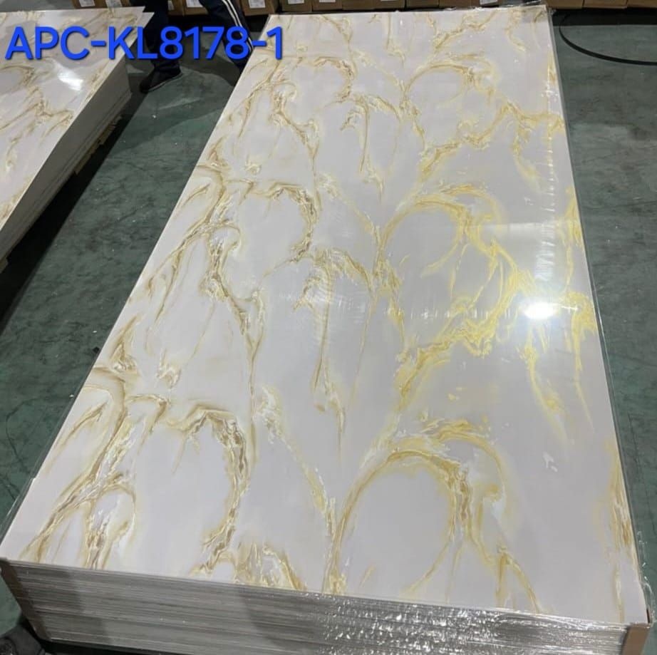 Panou Decorativ Imitatie Marmura, PVC, 1220 x 3 x 2700 mm