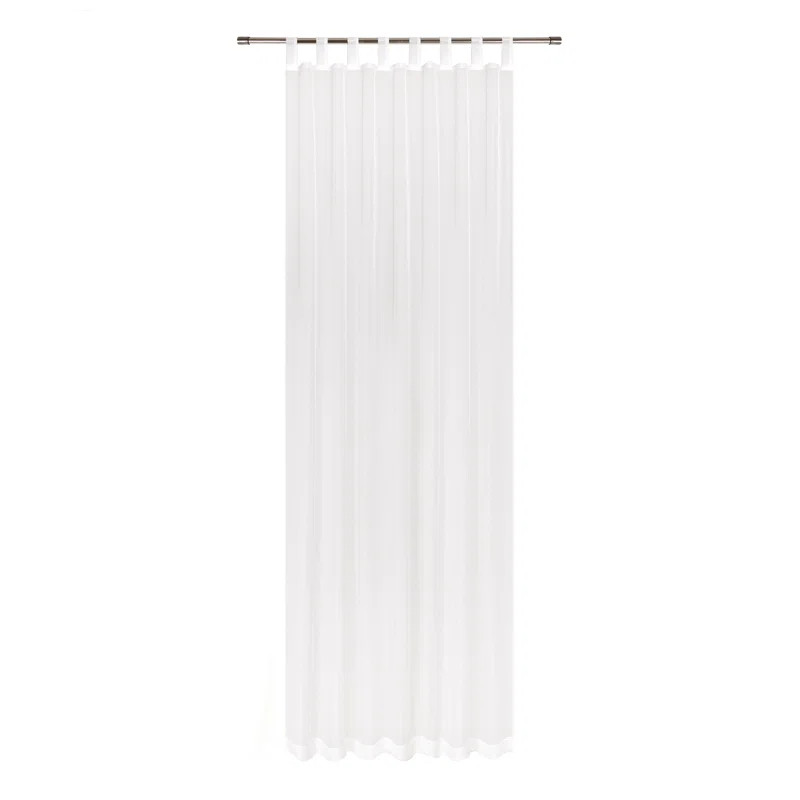 Perdea Wayfair Basics, poliester, alb, 140 X 225 cm