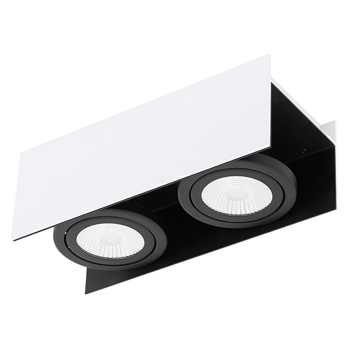 Plafoniera Eglo, cu LED, ALB/NEGRU, 13 x 11 x 31 cm alb-negru