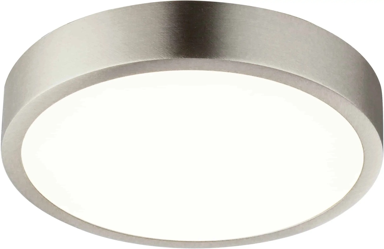 Plafoniera LED Globo Lighting Vitos, 15W, 4000K, alb, nichel, dimabil 3 trepte