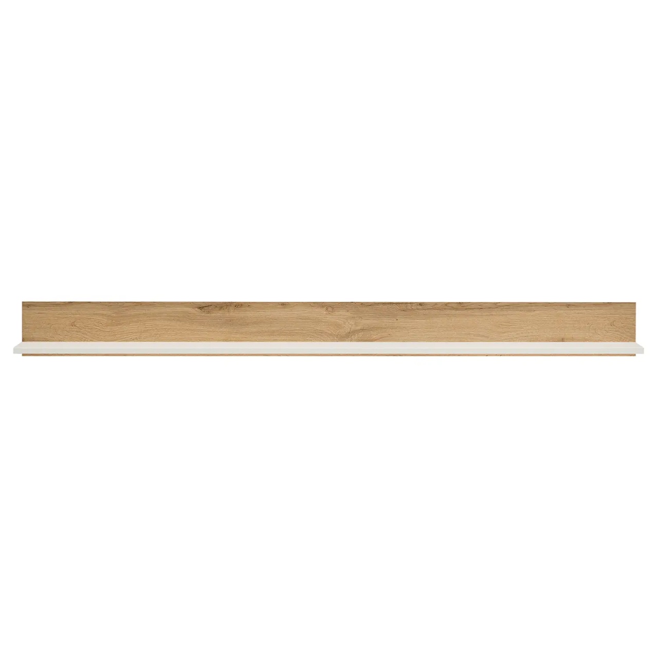 Raft de perete Olon, PAL, natur/alb, 170 x 15 x 17 cm