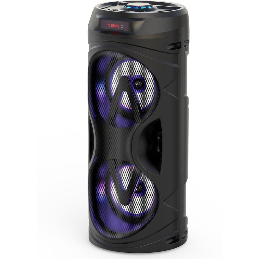 RESIGILAT Boxa portabila activa Akai ABTS-530BT, 5W, Bluetooth, USB, microSD card slot, Intrare microfon, Lumini difuzor