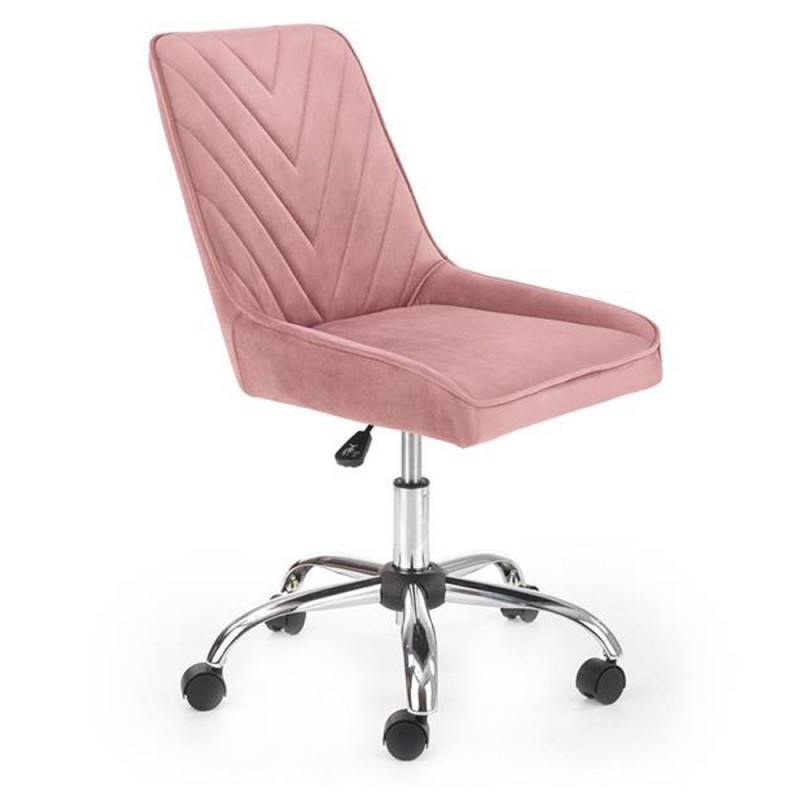 Scaun birou copii HM Rico roz, 55x57x89 cm