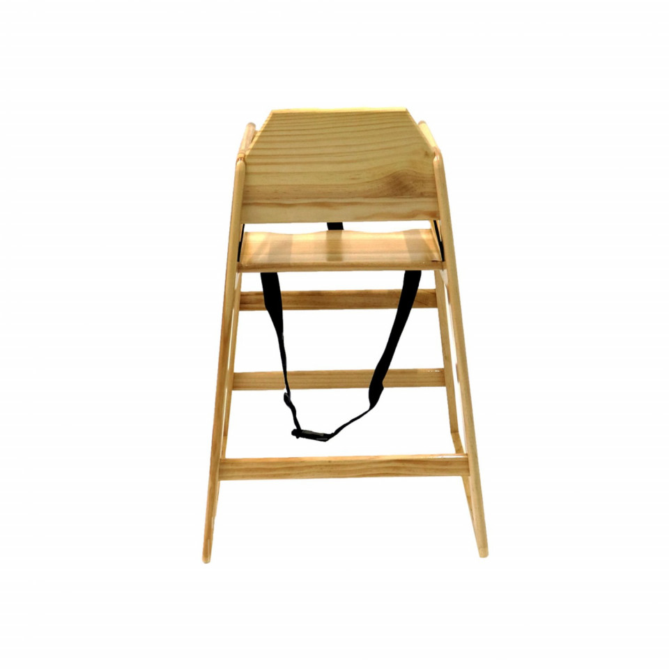 Scaun inalt pentru copii Oypla din lemn natural image3