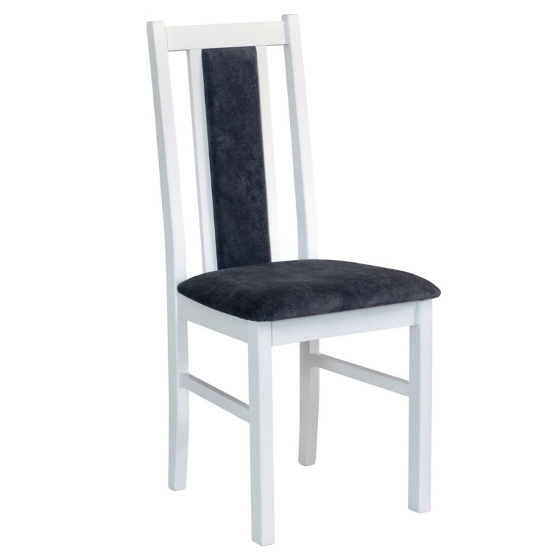 Scaun living DM14 Boston alb/gri, 40x43x96 cm