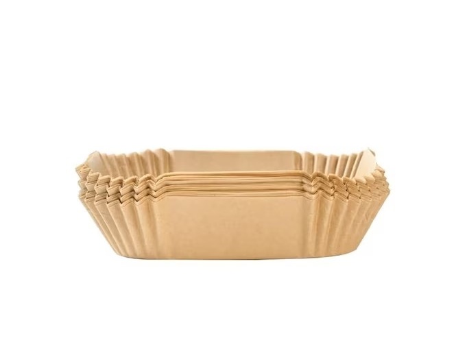 Set 100 bucati hartie de copt pentru friteuza CompaSJ, hartie, bej, 20 cm