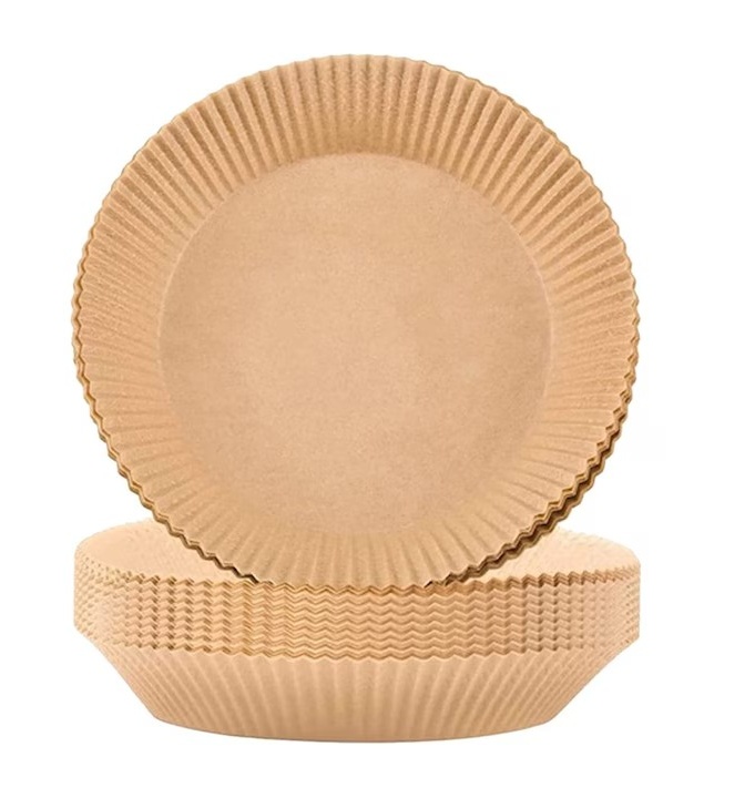 Set 50 bucati hartie de copt pentru friteuza MIUTME, hartie, bej, 16 cm