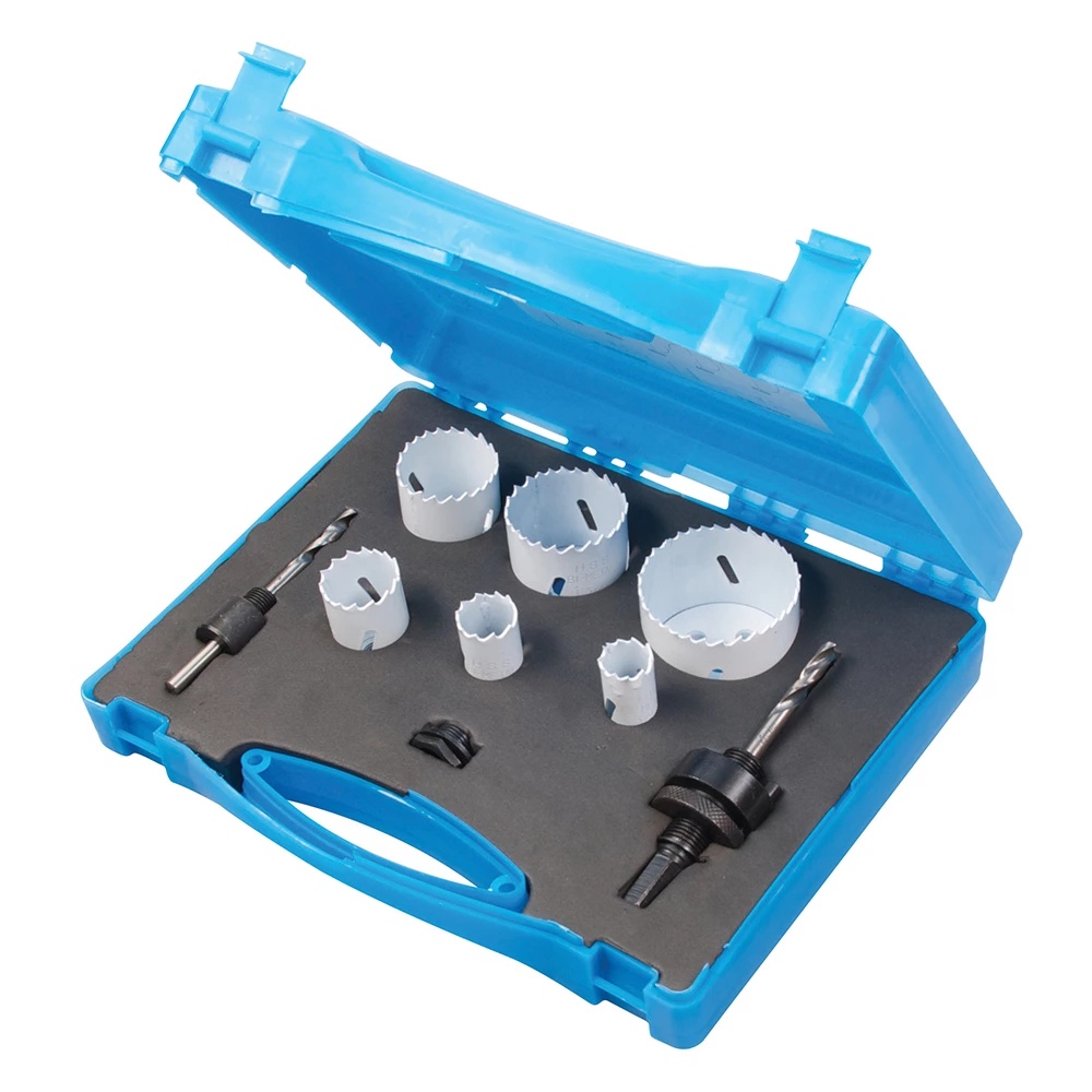 Set carote Bi-Metal Silverline Plumbers, 9 bucati