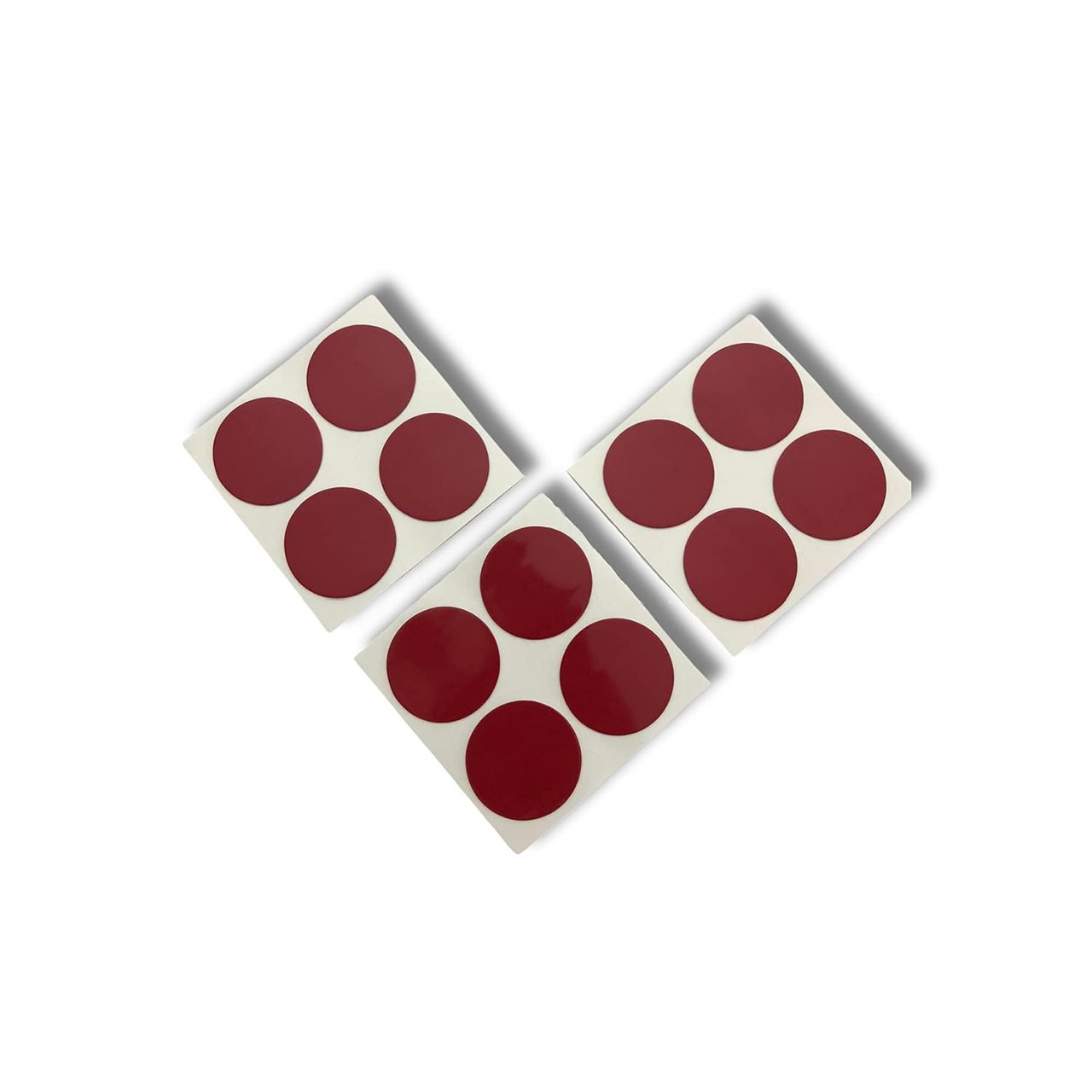 Set de 12 tampoane adezive fata-verso pentru montare si inlocuire Red Goat, spuma, transparent, rotund, 50 mm