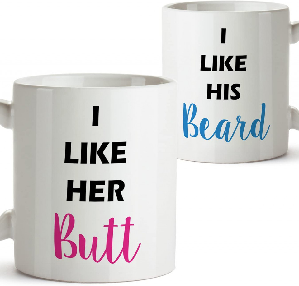 Set de 2 cani cu mesaj MUGFFINS, ceramica, multicolor, 350 ml, 10 x 8 cm 350 imagine noua
