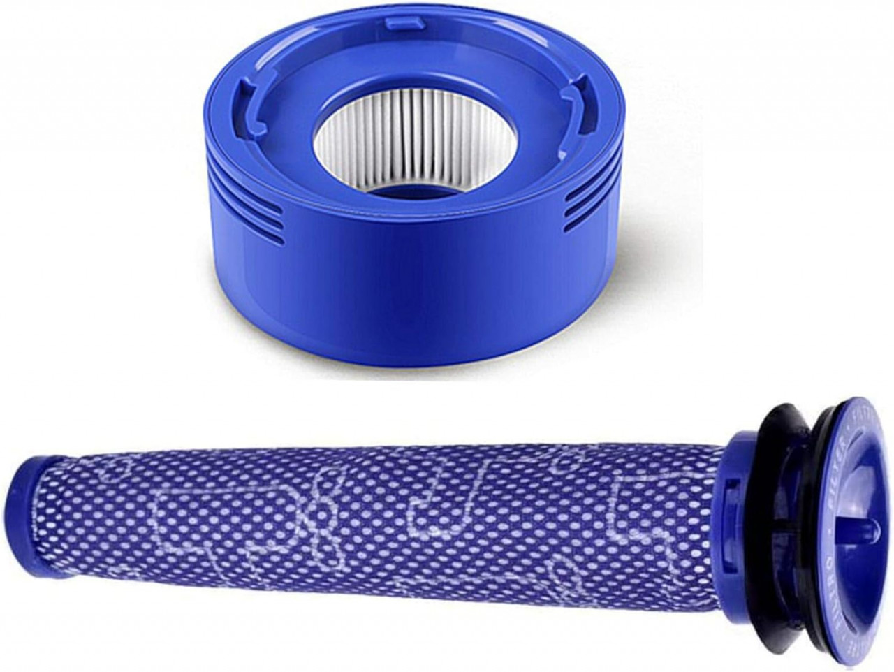 Set de 2 filtre de inlocuire pentru Dyson V8+, V8, V7 Amsamotion, plastic, albastru