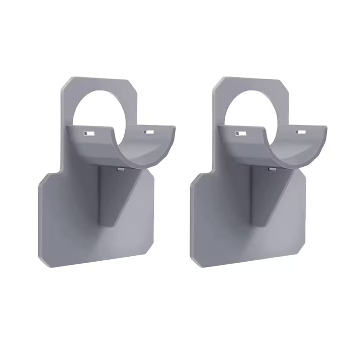 Set de 2 suporturi pentru furtun VDYXEW, plastic, gri