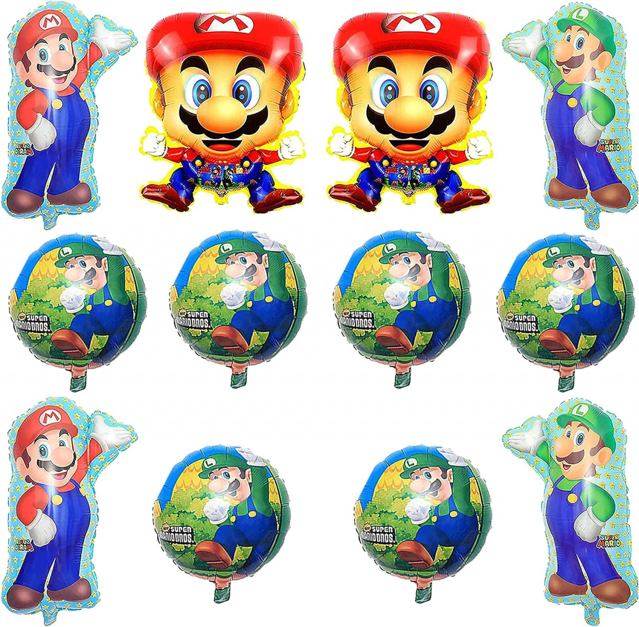 Set de baloane pentru petrecere copii Smileh, folie, multicolor, 12 piese
