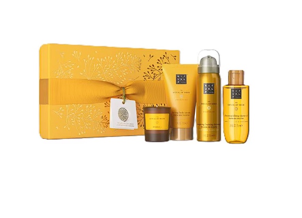 Set Rituals The Ritual of Mehr: Spuma de dus, 50 ml + Crema de corp, 70ml + Odorizant, 50ml + Sampon, 70ml, Resigilat, Grad A