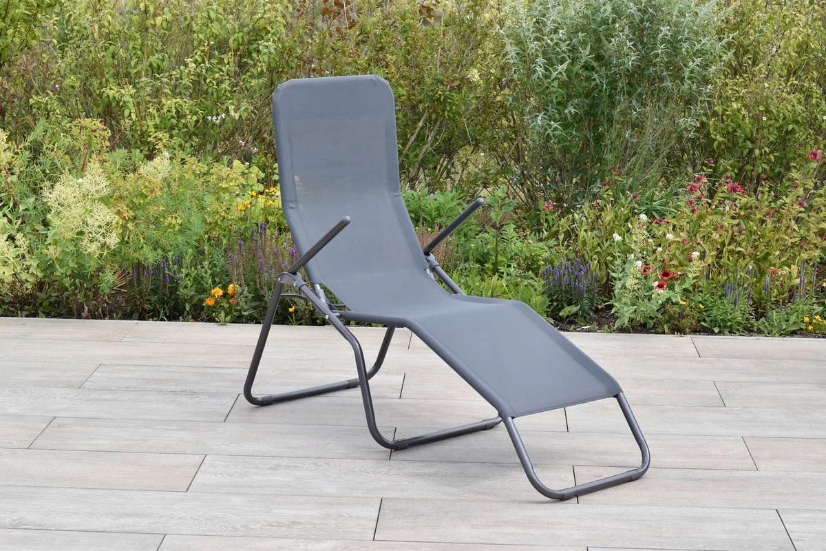 Sezlong de gradina WELLNESS XXL, 67/116/154 cm