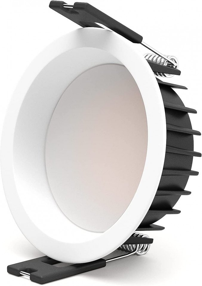 Spotlight 100 LED -uri SAINUO, 3000K, 7W, aluminiu, alb cald, 75 mm 100% imagine reduss.ro 2022