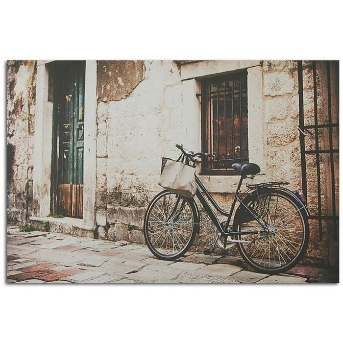 Tablou ‘Retro Bike’, maro/negru, 70 x 50 cm chilipirul-zilei.ro/ imagine reduss.ro 2022