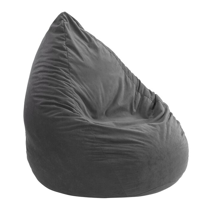 Taburet Beanbag, antracit, 60 x 60 cm Antracit