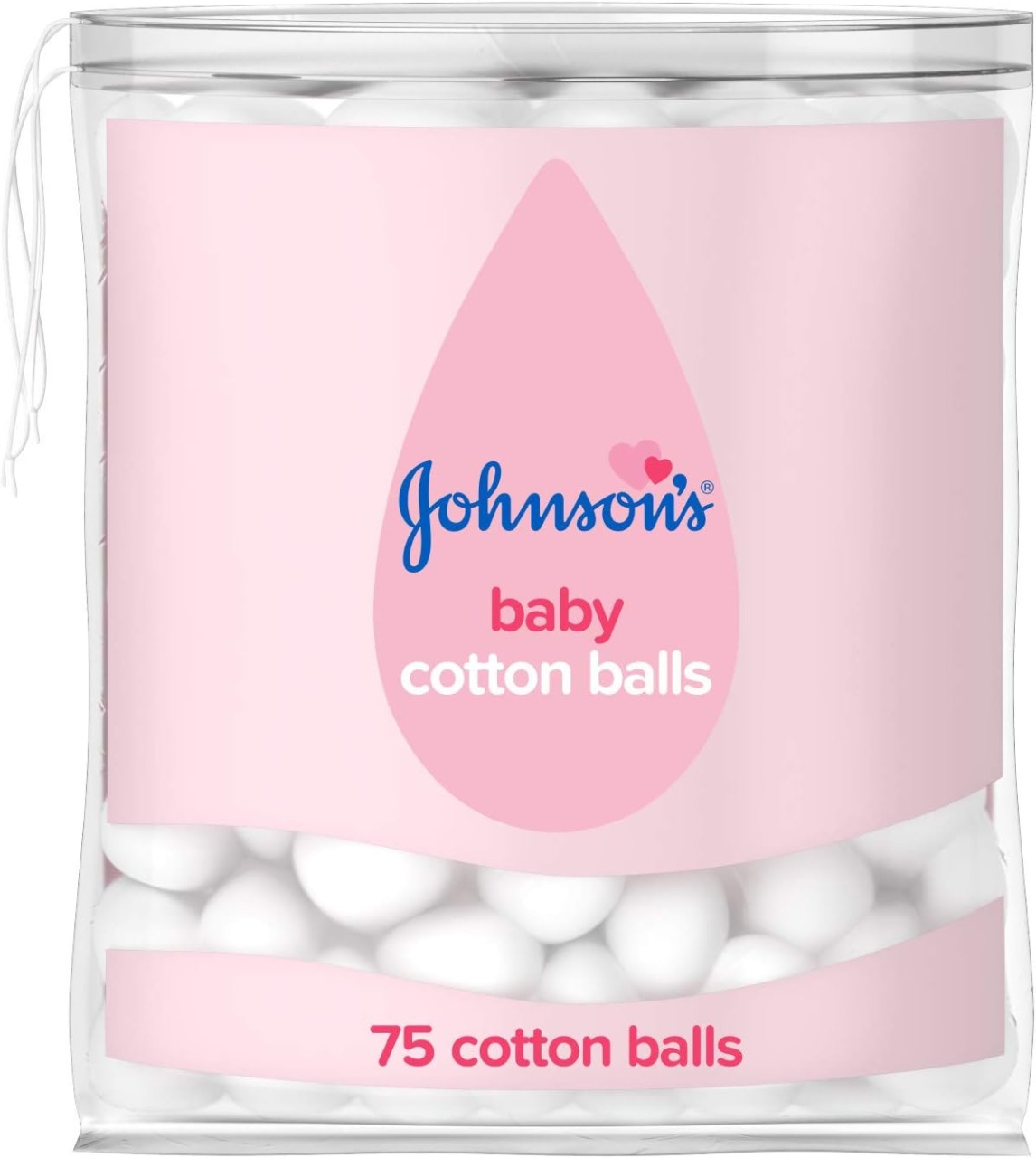 Tampoane din bumbac pentru bebelusi Johnson\'s Baby, alb, 75 bucati