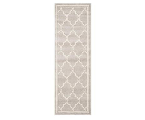 Poza Traversa Hamptons, textil, gri deschis/ ivory, 69 x 213 cm