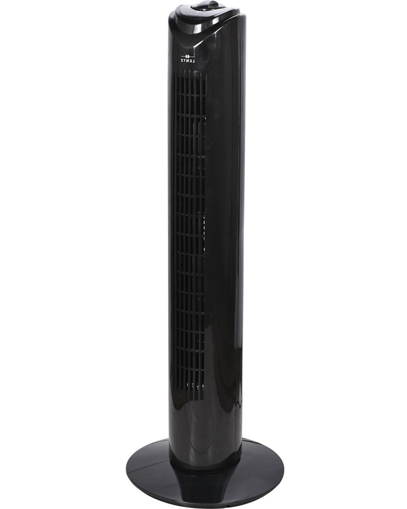 Ventilator turn LENTZ 800425, 45W, 81cm, 3 viteze, oscilatie, negru
