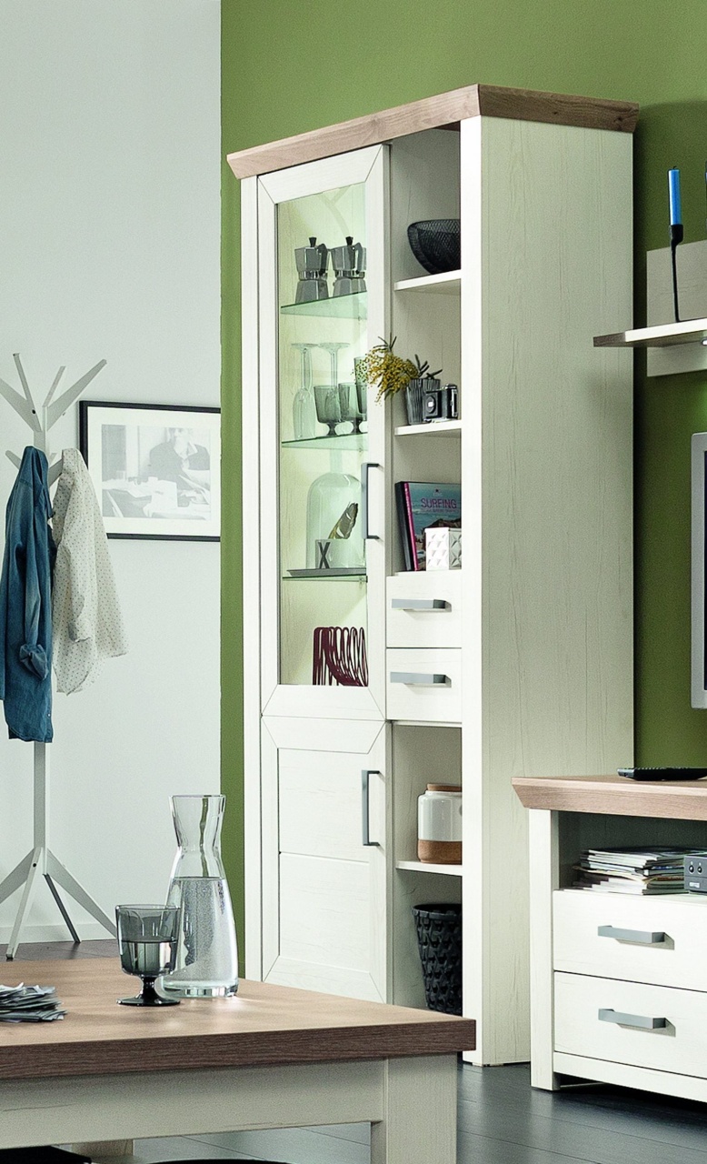 Vitrina York, MDF, 207 cm inaltime