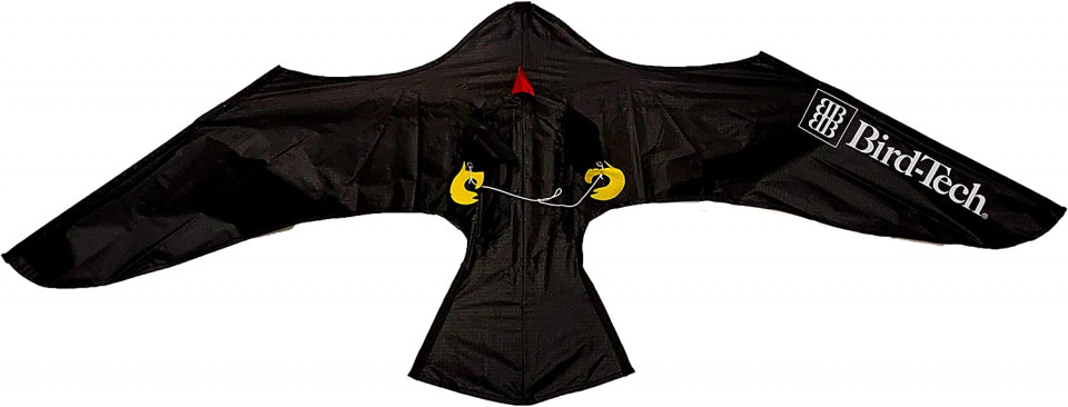 Zmeu pentru alungarea pasarilor BirdRaider, nailon, negru, 120 x 66 cm 120