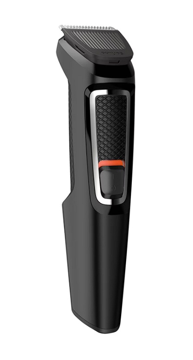 Aparat de tuns barba si parul 8 in 1 PHILIPS MG3730/15, Lame cu ascutire automata, Acumulator, 2 piepteni pentru aspect nebarbierit, 1 pieptane