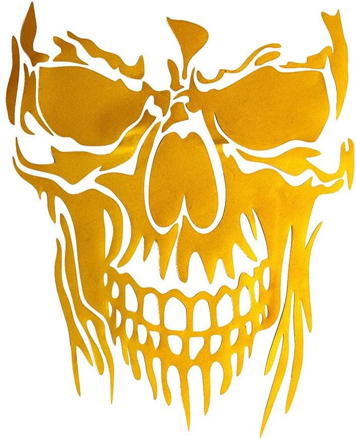 Autocolant auto pentru Halloween Ysimee, PVC, galben, 23 x 28,5 cm