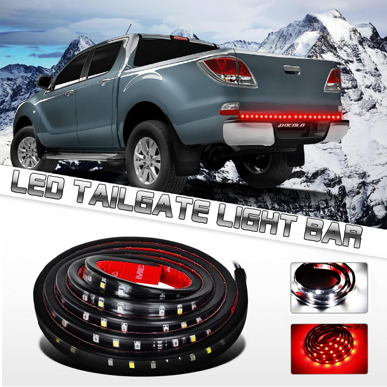 Banda LED pentru Jeep GMC Ford Dodge HOCOLO, rosu