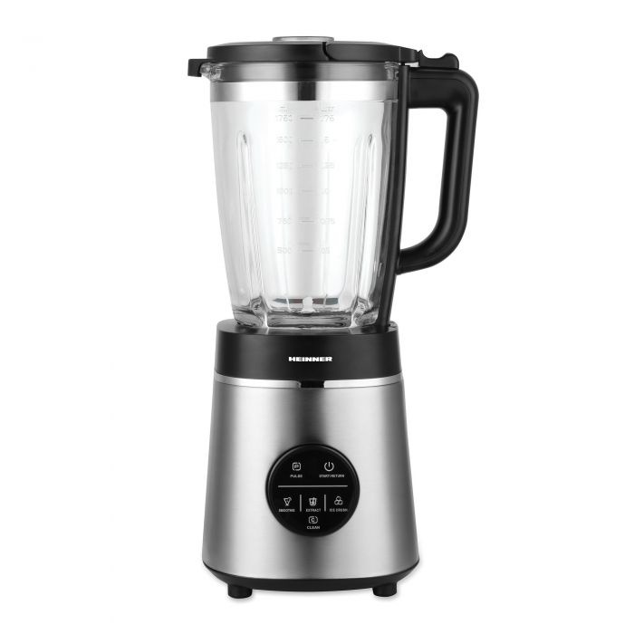 Blender de masa Heinner Bette Noir HBL-D1400SS, 1400 W, 1.75 L, Pulse, Negru/Argintiu, RESIGILAT, 1 AN GARANTIE