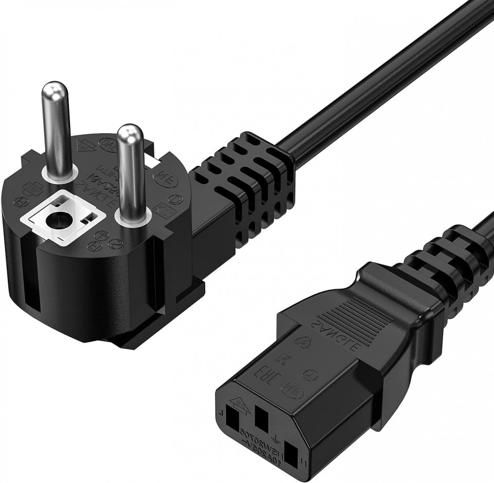 Cablu de alimentare pentru PC Mellbree, negru, 2 m Accesorii imagine noua idaho.ro
