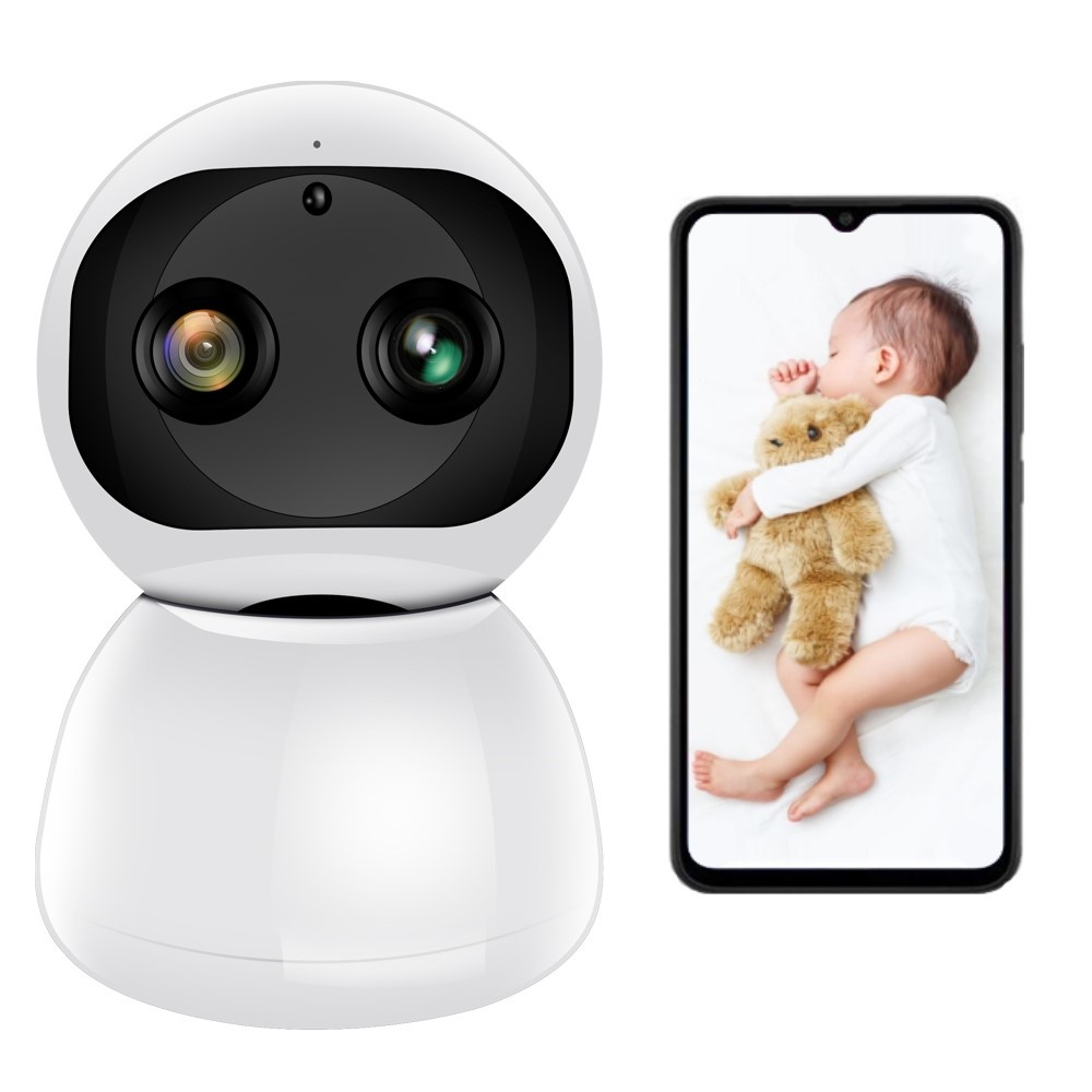 Camera Spion Wireless, Baby Monitor, FullHD 2MP, Monitorizare Bebelusi, Auto Tracking, Vedere Nocturna, Audio-Video, Sunet bidirectional, Rotire