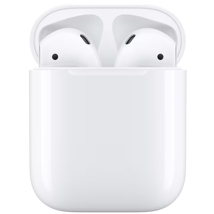 Casti Apple AirPods 2, White, Resigilat, Grad B