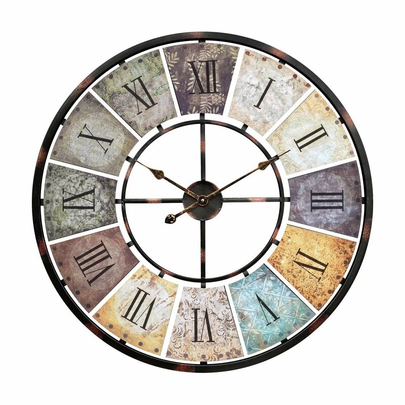 Ceas de perete Cander Berlin, metal, multicolor, 80 x 80 x 5 cm chilipirul-zilei.ro/ imagine 2022 1-1.ro