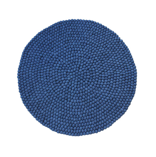 Covor rotund Gaener, lana, albastru, 140 cm chilipirul-zilei.ro/ imagine 2022