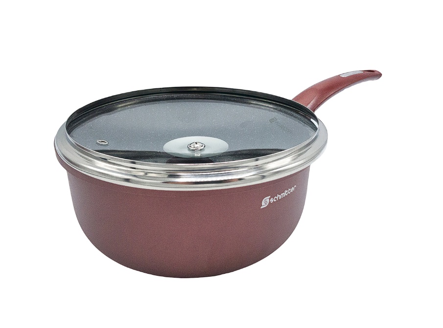 Cratita ceramica Schmitter cu coada, aluminiu turnat, 22 cm, 3.7L, Resigilat, Grad B