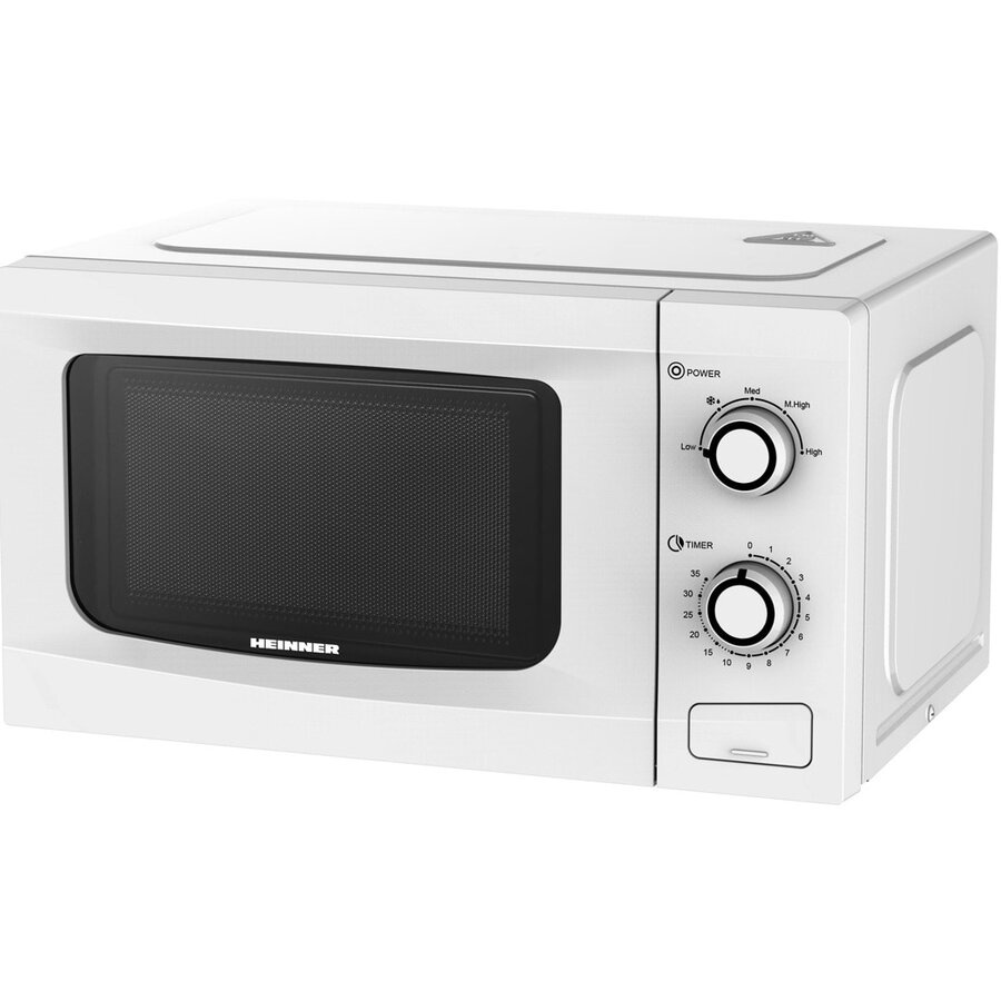 Cuptor cu microunde Heinner HMW-M2035WH, 20 l, 700 W, Control mecanic, Timer, Alb, RESIGILAT, 1 AN GARANTIE
