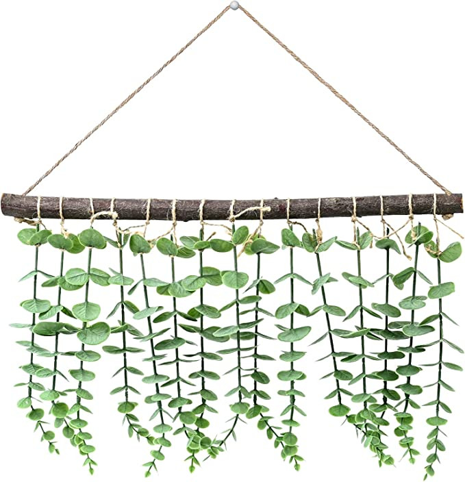 Decoratiune cu plante artificiale Lasesasies, plastic/textil/lemn, verde, 43 x 25 x 5 cm