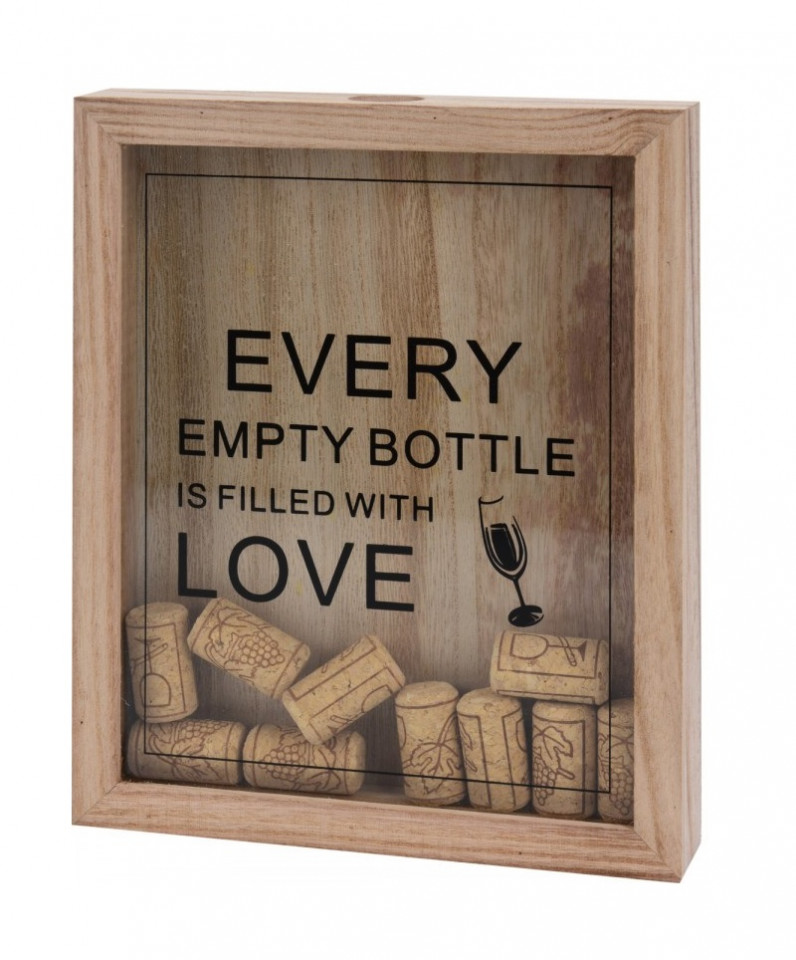 Decoratiune perete cu dopuri de vin Karll, 20 x 42 x 25 cm chilipirul-zilei.ro/