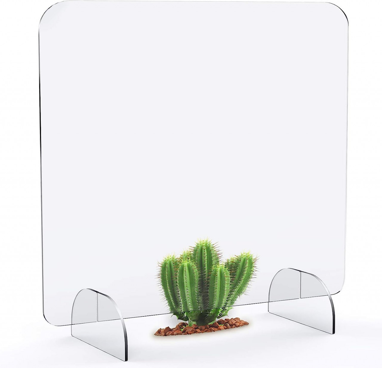 Despartitor pentru birou LF LOIAAFEL, plexiglas, transparent, 69,3 x 60 x 60 cm chilipirul-zilei.ro/