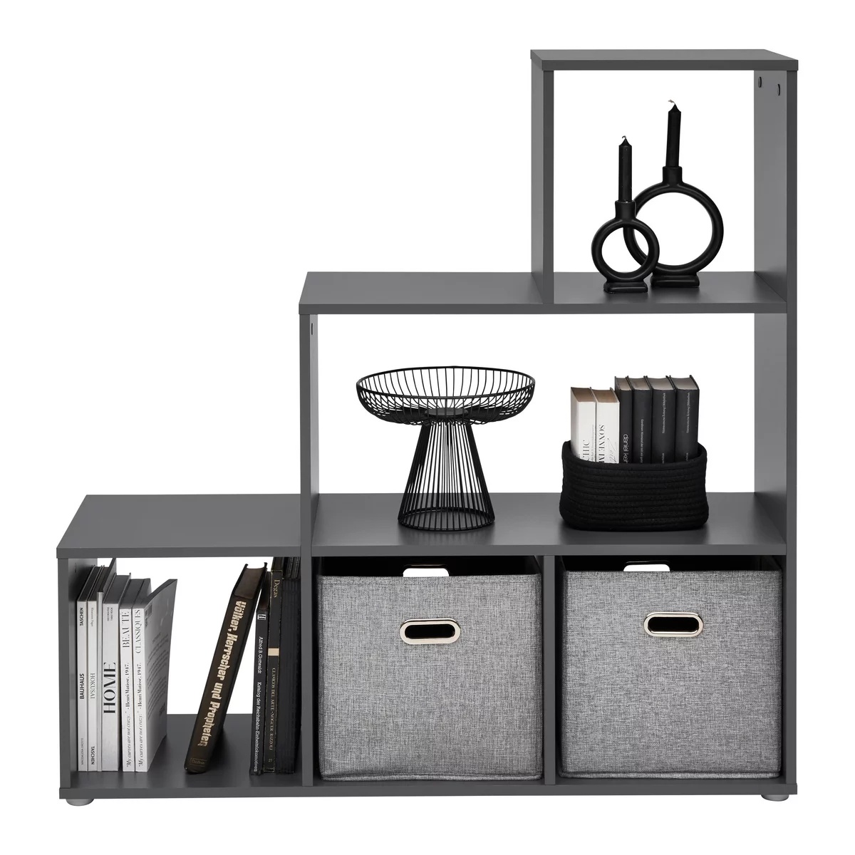 Etajera Cassa 1 din stejar negru, 112/113/35 cm