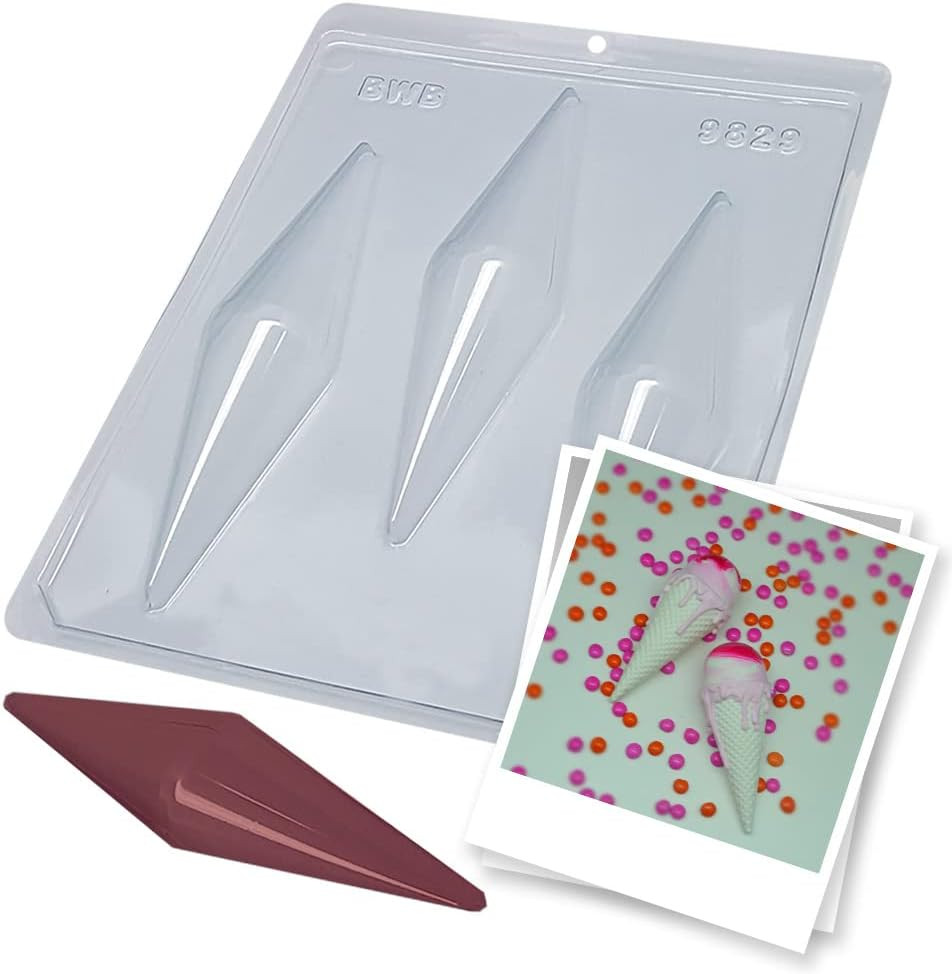 Forma pentru ciocolata BWB 9829, silicon/plastic, transparent, 18,5 x 24 cm